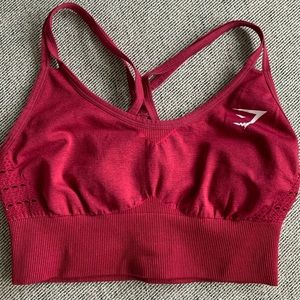 Gymshark Burgundy Energy+ Seamless Bra